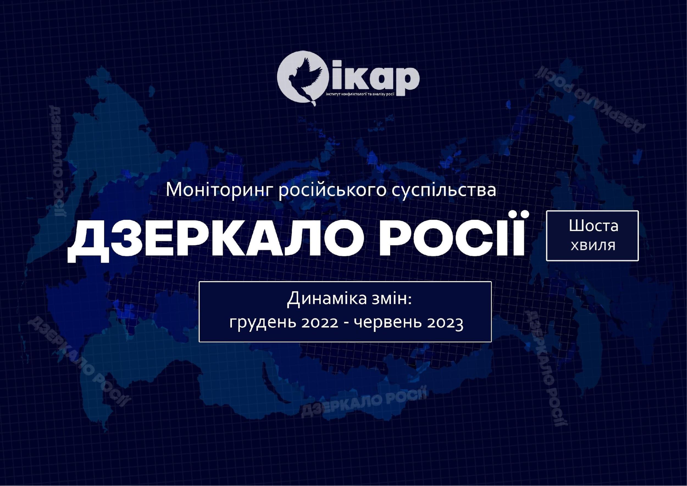Соціологічне дослідження: ДЗЕРКАЛО РОСІЇ, 6 хвиля