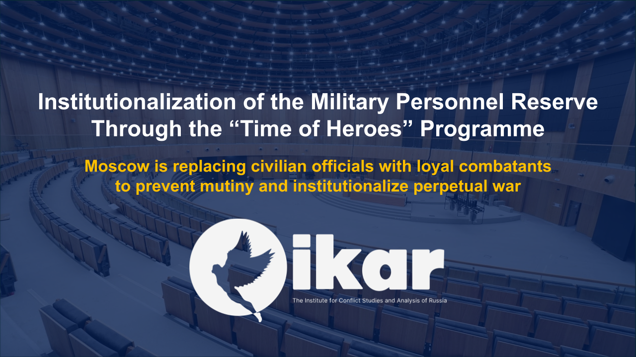 Institutionalization of the Military Personnel Reserve Through the “Time of Heroes” Programme