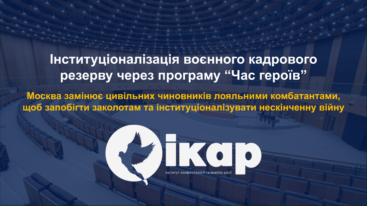 Інституціоналізація воєнного кадрового резерву через програму “Час героїв”