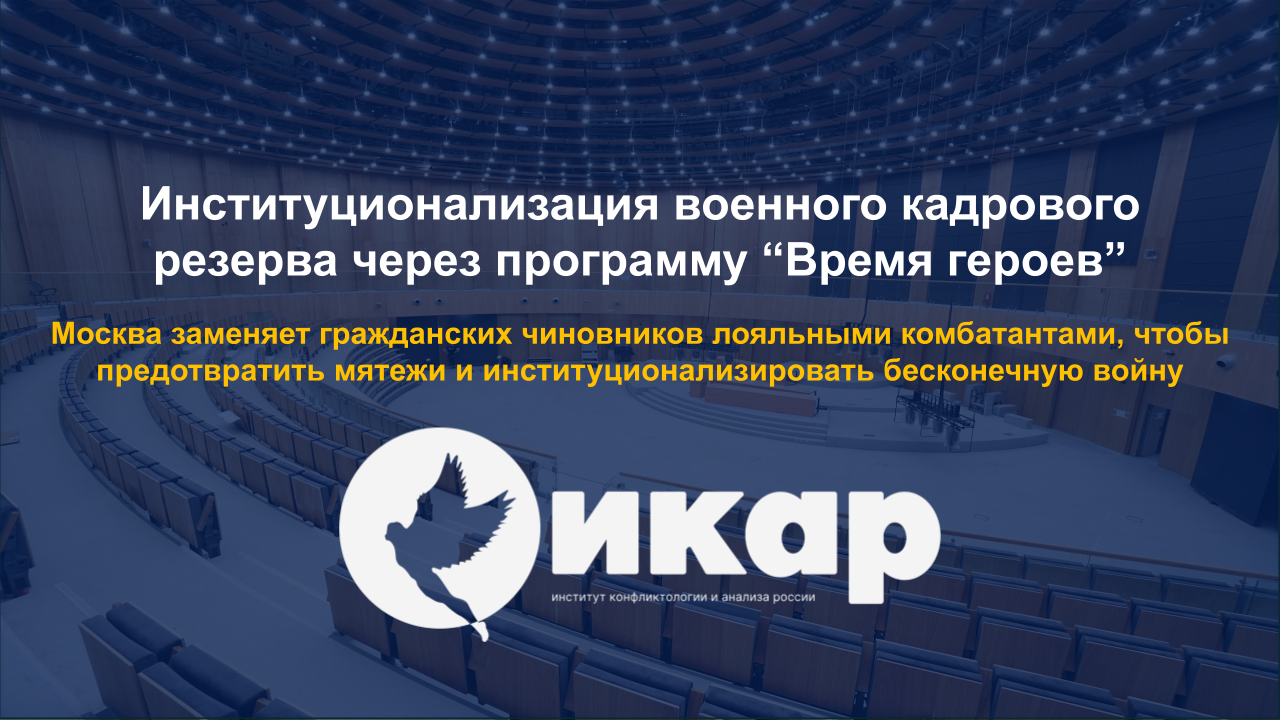 Институционализация военного кадрового резерва через программу “Время героев”